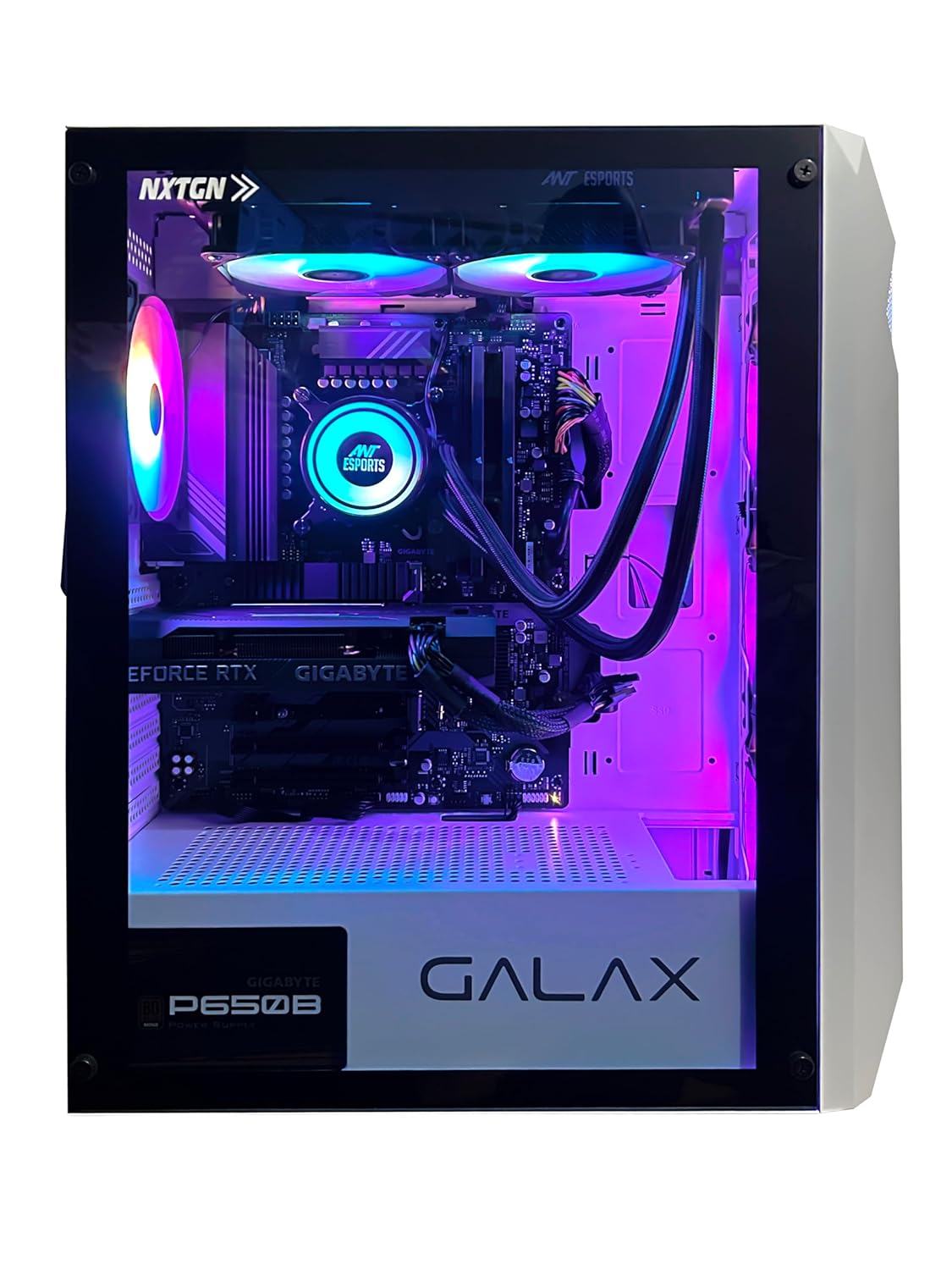 NXTGN Core I9 14th Generation Desktop PC (Core I9 14900K Processor, 128GB DDR5 Ram, 2TB SSD + 4TB HDD, RTX4060ti 16GB Graphic Card, Liquid Cooler/WiFi) Windows 11 Pro & Basic Software Pre-Installed