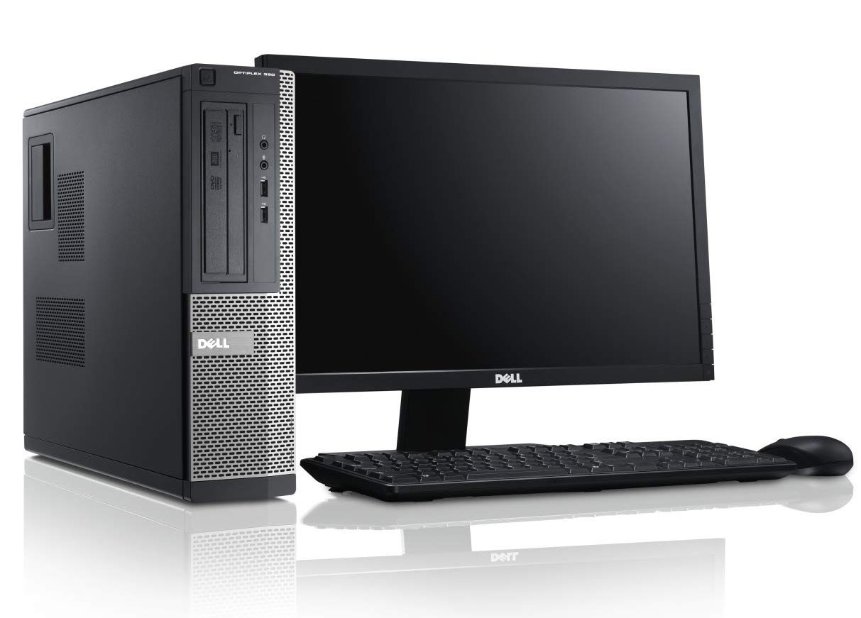 (Refurbished) Dell Optiplex 790 17 inches Desktop (Intel Core i3-2330M 4 GB 320 GB HDD Windows 10 Pro MS Office Intel HD Graphics 2000), Black