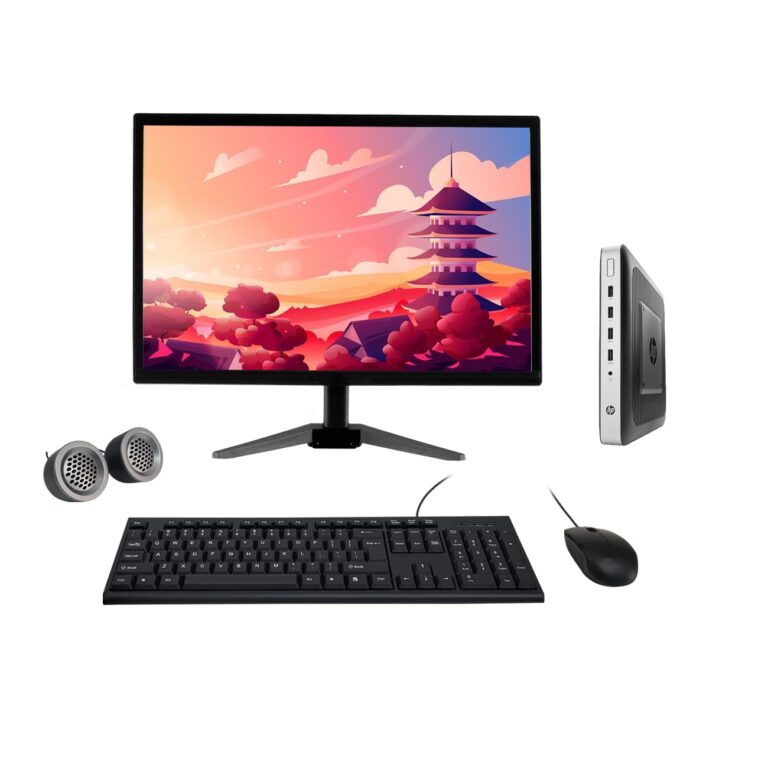 (Refurbished) HP T630 19" HD All-in-One Desktop Computer Set (AMD GX 420GI/ 8 GB DDR4 RAM/ 512 GB SSD/ 19" HD Monitor/ KB & Mouse/ Speakers/ WiFi/ Windows 10 Pro/ MS Office)