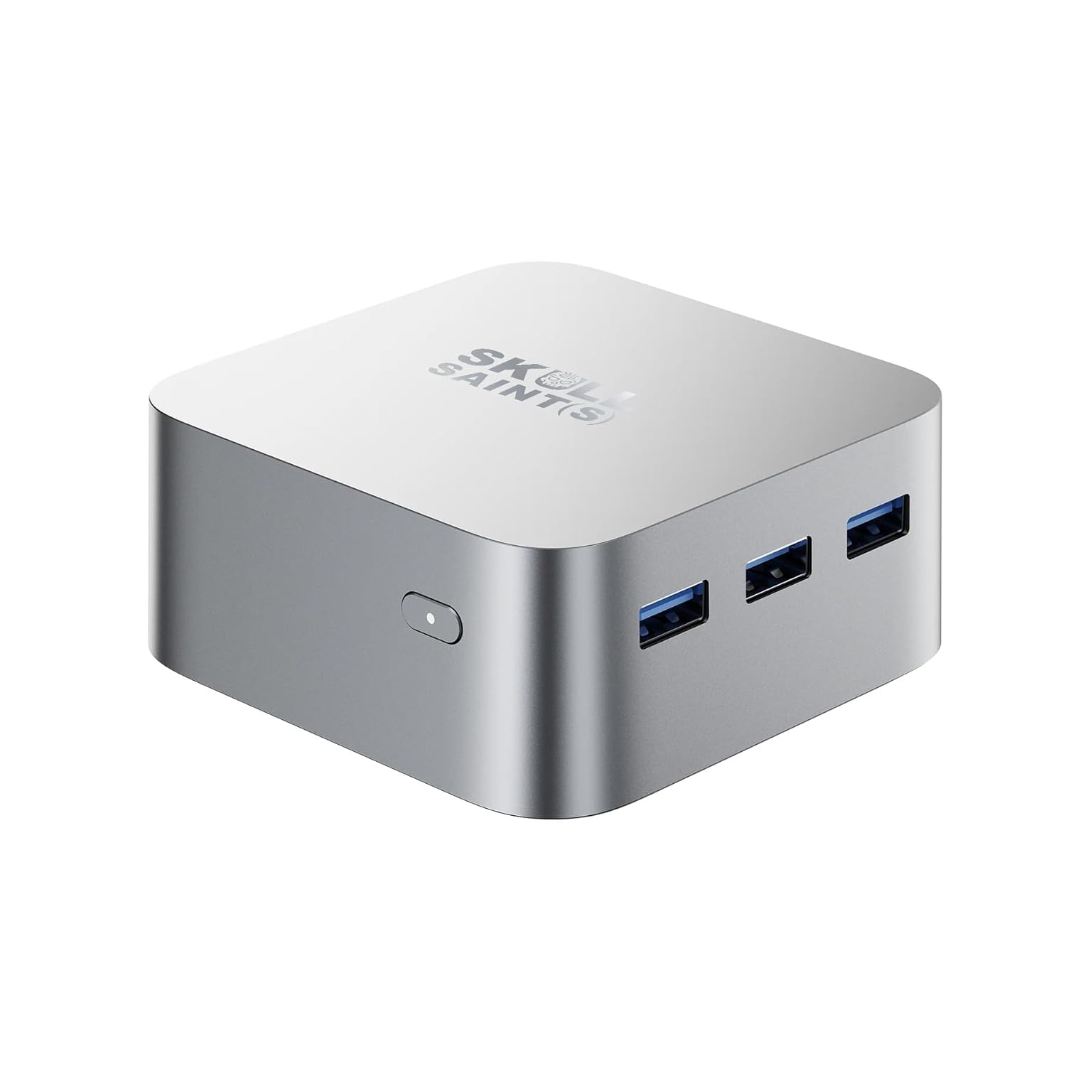SKULLSAINTS Rudra Mini PC, Genuine Windows 11 Pro, HDMI 4K@60Hz 3 Screen Display, Dual Ethernet Ports, 2.4/5G WiFi, BT4.2 (12th Gen N100 (16GB DDR5 + 512GB M.2 SSD))