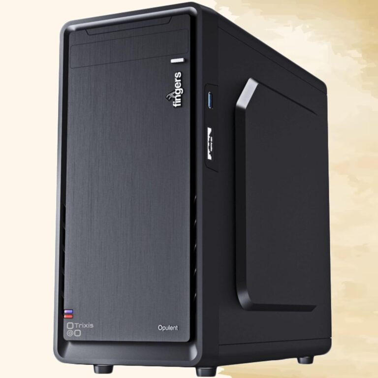 Trixis Pluto P6602 - High-Performance i3 3rd Gen Desktop PC with H61 CPU, 8GB DDR3 RAM, 512 SSDPreloaded Essential Software, Sleek Black Design