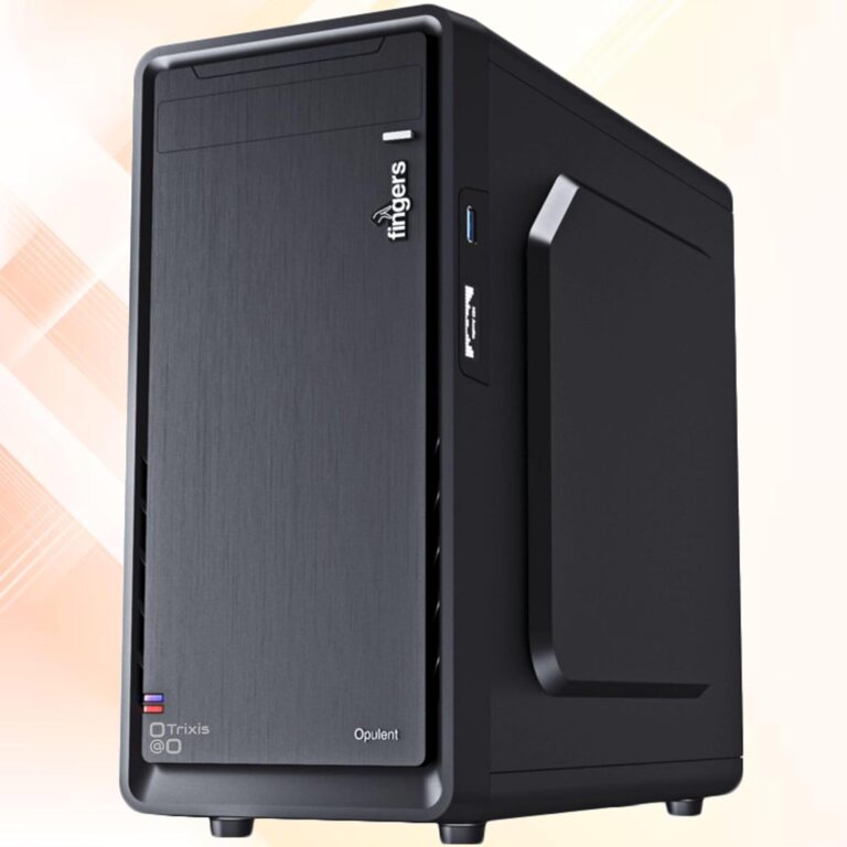 Trixis Pluto P6615 - High-Performance i5 4th Gen Desktop PC with H81 CPU, 16GB DDR3 RAM, 512 SSD, Windows Preloaded Essential Software, Sleek Black Design