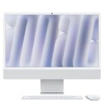 Apple 2024 iMac All-in-One Desktop Computer with M4 chip with 8-core CPU and 8-core GPU: Built for Apple Intelligence, 60.96 cm (24″) Retina Display, 16GB Unified Memory, 256GB SSD Storage; Silver