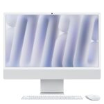 Apple 2024 iMac All-in-One Desktop Computer with M4 chip with 10-core CPU and 10-core GPU: Built for Apple Intelligence, 60.96 cm (24″) Retina Display, 16GB Unified Memory, 512GB SSD Storage; Silver