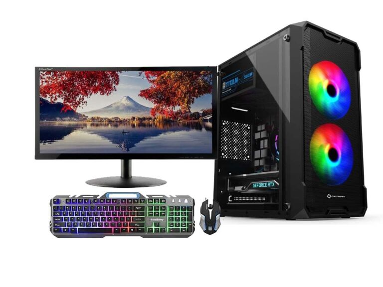 CHIST Core I5 Gaming Desktop Complete Computer System Full Setup For Gaming(Core I5 3470 Processor/ 8Gb Ram/Gt 730 4Gb Graphic/ 512Gb Ssd/22 Monitor/Keyboard Mouse/Windows 10/ Wifi)Intel