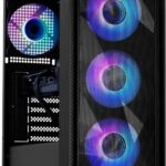 CHIST Gaming PC, 9th Gen Core i5-9400 6 Core 6Threats, 32GB RAM, 1TB NVMe SSD, NVIDIA GeForce RX 580 8GB GDDR5, Wi-Fi, Windows 10 Pro