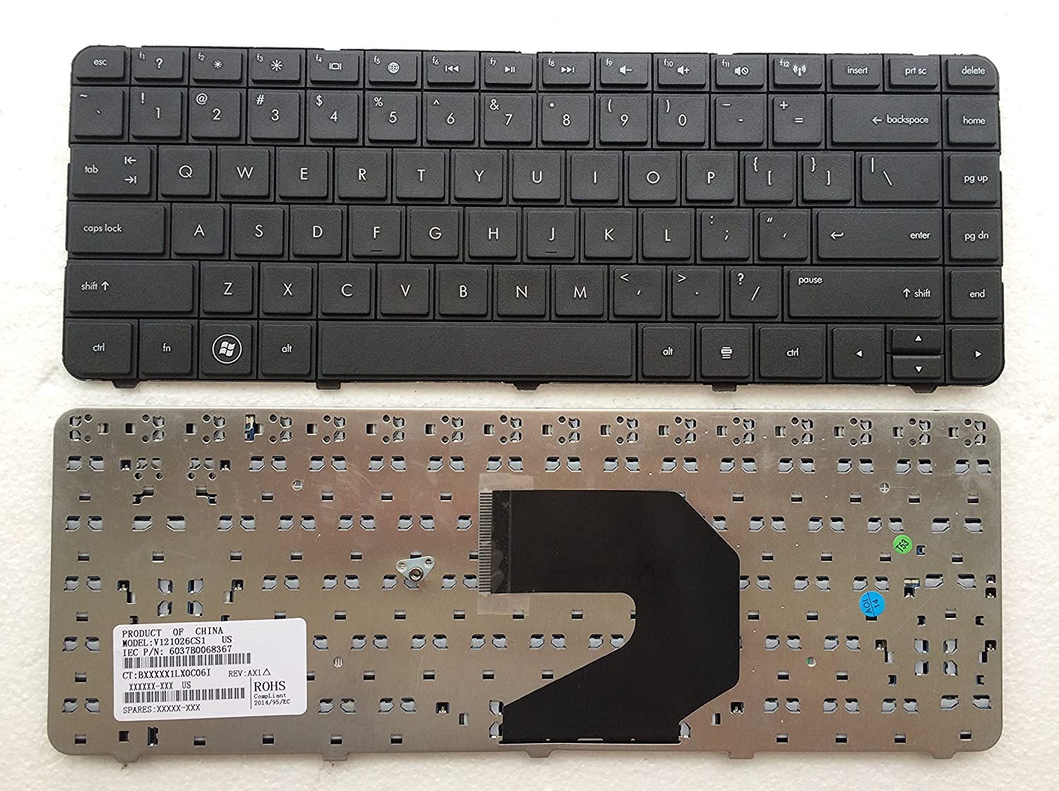 Digital Device Laptop Keyboard Compatible for HP Pavilion G4 G6 CQ43 G43 CQ43-100 CQ57 CQ58 430 2000 1000 240 G1 245 G1 246 G1 255 G1 250 G1 Compaq 430 431 630 631 636 450 455 650 655
