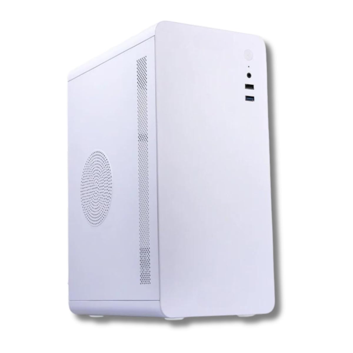 Digital Guard Desktop Computer Pc CPU (CORE i3 8TH GEN/RAM 8GB/256GB SSD/500GB HDD/windows10/Wi-Fi+Bluetooth) for Home & Office, Ms Office (White) (White)