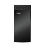FRONTECH Flint Silver Series Cabinet/Computer Case with HD Audio | ATX/Mini ATX Compatible | 2 Front USB - 2.0 | Ideal for Home/Office/Gaming (FT-4277, Black)