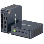 GMKtec Mini PC AMD Ryzen 7 5825U (Turbo 4.5GHz) Windows 11 Pro Dual NIC 2.5G Gaming Desktop Computers 16GB DDR4 512GB SSD Dual LAN 2.5G/ WiFi 6E, USB3.2, USB-C, BT 5.2, DP, HDMI, Dual Fan