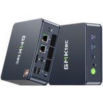 Gmktec M5 Gaming Mini Pc, Dual Lan 2.5G Desktop Computer Windows 11 Pro, Amd Ryzen 7 5700U (8C/16T 4.30Ghz), 32G Ddr4 Ram + 1Tb Hard Drive Pcle Ssd, Wifi 6E, Usb3.2, Usb-C, Bt 5.2, Dp, Hdmi - Blue