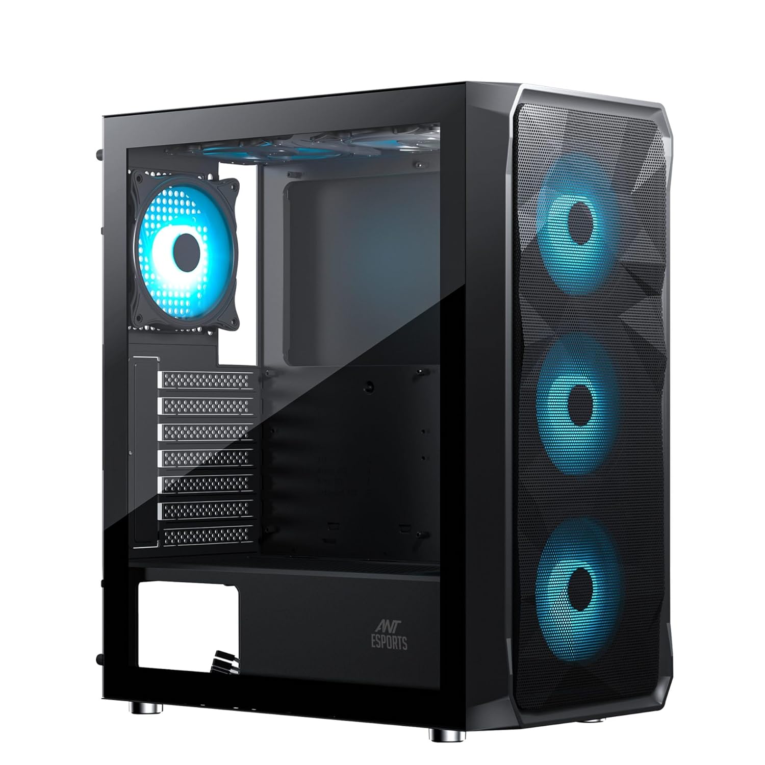 METHEI Gaming Desktop Computer, (Core i5-12400F 4.40GHz, /16 GB DDR4 RAM, /512 GB NVMe SSD, /4 GB GT 730 Graphics, /RGB Cabinet, /Win 11,MS Office Trial)