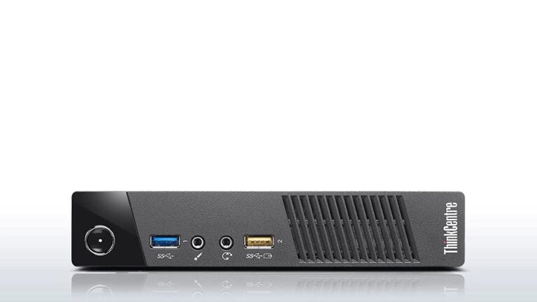 (Refurbished) Lenovo Thinkcentre m93p High Performance Mini PC (Core I7 4th gen, 8 GB RAM, 256 GB SSD, Windows 10 Pro, MS Office|Intel HD Graphics|USB, Ethernet,VGA|PAN India Warranty), Black