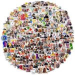 Rousrie Meme Stickers 302 Pcs Funny Laptop Sticker Pack for Teens & Adults Waterproof DIY Décor Water Bottles, Computer, Phone Case, Car Sticker, Cat Memes Packs for Bumper Wall