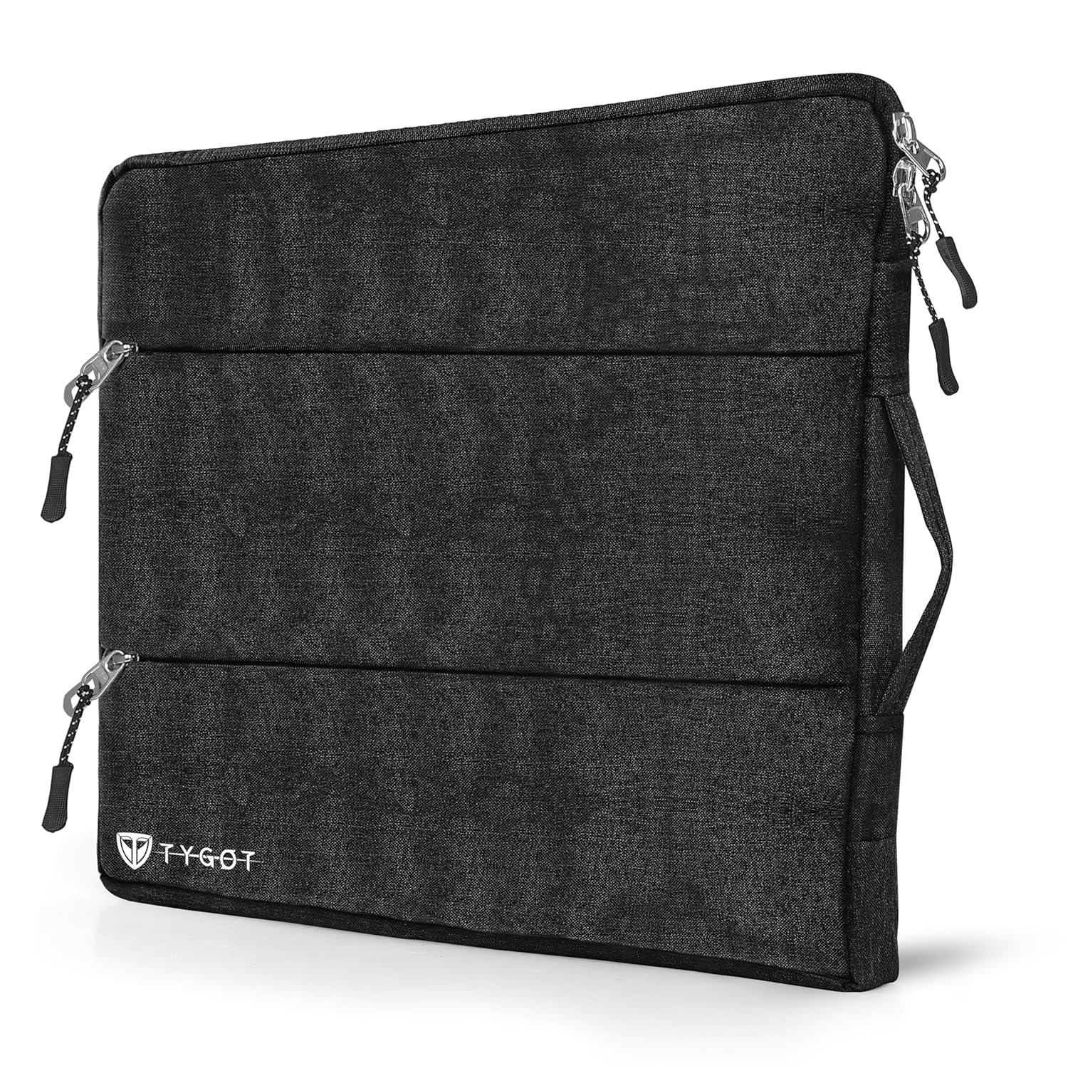 Tygot 15-15.6 Inch Laptop Sleeve Carrying Case, Waterproof Computer Cover Bag Compatible with MacBook Pro M3 M2 M1 Pro/Max 2024-2019, Dell XPS15, Hp Lenovo Acer Asus Chromebook,(Black)