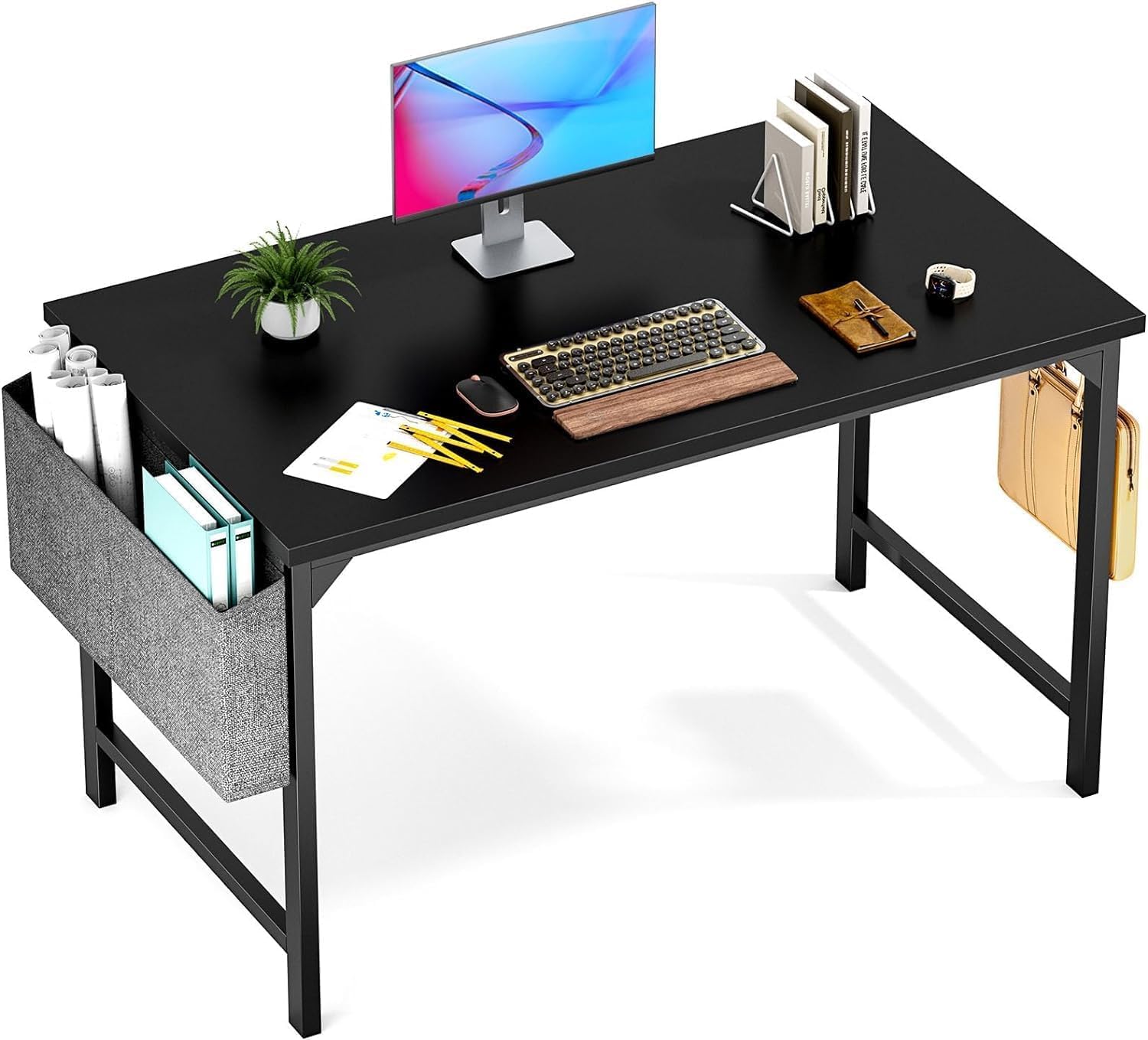 VISBY INDIA ARTH Office Computer Table for Home/Writing Desk for Office/Folding Table for School/Folding Study Table/Work from Home Multipurpose Table (Black)
