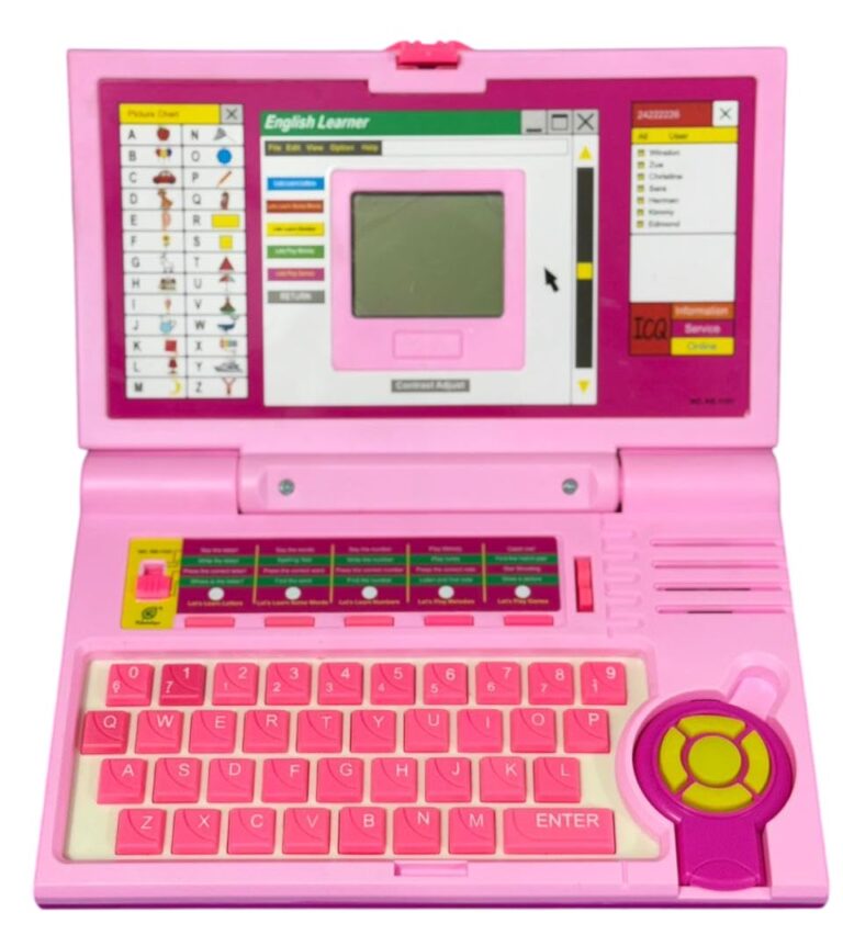 Cable World® Educational Laptop Computer Toy for Kids Above 3 Years - 20 Fun Activity Learning Machine, Now Learn Letter, Words, Games, Mathematics, Music, Logic, Memory Tool