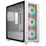 Cooler Master Alloy Steel Elite 301 Computer Case-White |3 X Pre-Installed Argb Fans|Upto 280Mm Aio Support|M-ATX Motherboard Support Only|Type C Connector in Front