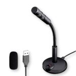 Drumstone {15 Years Warranty ) USB Computer Microphone, Plug and Play Desktop PC Laptop Microphone with Mute Button and LED Indicator for Streaming, Podcasting, Recording, Gaming-Black