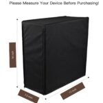 EDRAK® PREMIUM PC Computer CPU Cover For Dustproof Waterproof Skechproof | 7.5W x 16H x 17D Inch/19W x 41H x 44D CM Desktop CPU MINI TOWER Accessories(BLK)