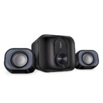 FINGERS StereoBeats 2.1 Channel Multimedia Wired Speaker (USB Powered with 3.5 mm Stereo Input | Powerful 11 Watts | for Computer PCs & Laptops) - Rich Black