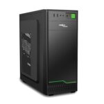 FRONTECH Garnet Premium Silver Series Cabinet/Computer Case with HD Audio | ATX/Mini ATX Compatible | Installed 1 x 80 mm Fan, 2 x USB 1.1 | Ideal for Home/Office/Gaming (FT 4323G, Green)
