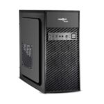 FRONTECH ICON Silver Series Cabinet/Computer Case with HD Audio | ATX/Mini ATX Compatible | 2 Front USB - 2.0| Front Audio| Ideal for Home/Office (FT-4371, Black)
