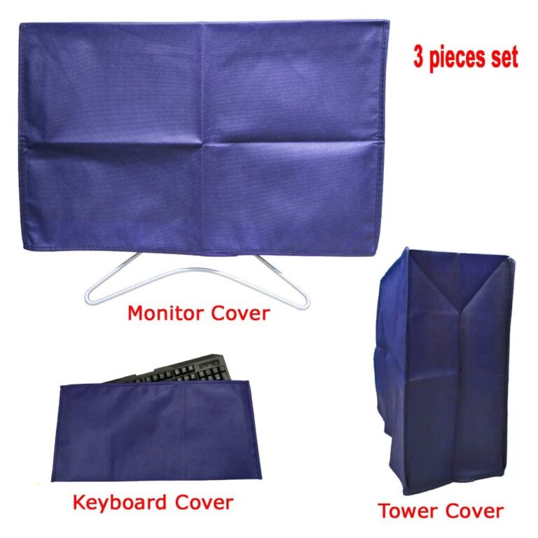 GUTSAV SALES ® COMPUTER COVER FULL SET COVER 22.5 INCH MONITER, KEYBOARD, CPU COVER 3 SET