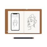 HUION Note 2-in-1 Digital Notebook Drawing Tablet With Battery-free Pen, Bluetooth Wireless Paper Tablet Electronic Writing Pad for Note-taking, Digital Art & Meeting, Refillable A5 Notepad, 9.5x7inch