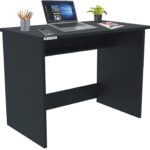 HVN India Engineered Wood Computer Desk Home/Office Desk Modern Simple Study Desk |Sturdy Small Desks for Small Spaces (SBF1) (Black)