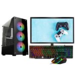 LOESIS Desktop Computer (Core I5/ 16GB RAM/ 512GB SSD/ 19INCH Moniter/KB & Mouse/Windows 11/ MS Office) Computer pc Set/Desktop pc New Full Set
