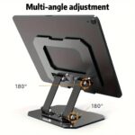 Laptop Stand with 360° Rotating Base, Ergonomic Adjustable Notebook Stand, Riser Holder Computer Stand Compatible w