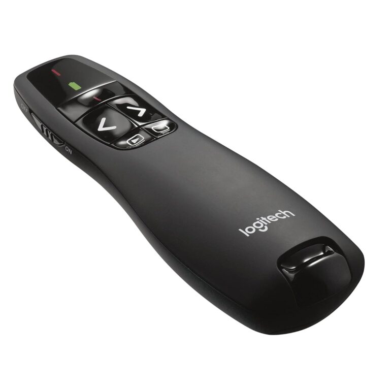 Logitech Wireless Presenter R400 for Windows Computers & Laptops(Black)
