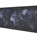MISHTI World Map Extended Gaming Mouse Pad -Non-Slip Rubber Base -Large Desk Mat for Computer & Laptop- Stitched Edge Mouse Mat for Ultimate Control- Anti-Slip Surface[ 80 x 30 x 0.3 CM