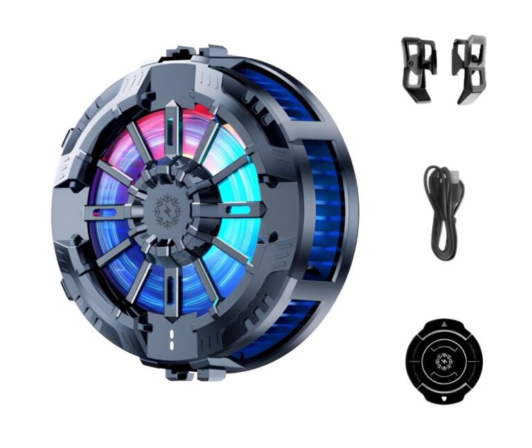 Phone Cooler, Gaming Cooler, Semiconductor Technology Mobile Cooler For Gaming, 3 Cooling Modes, Mobile Cooler (Black)