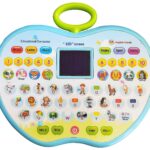 RKZ Educational Mini Computer Toy for Kids, 26 English Words, LED Screen