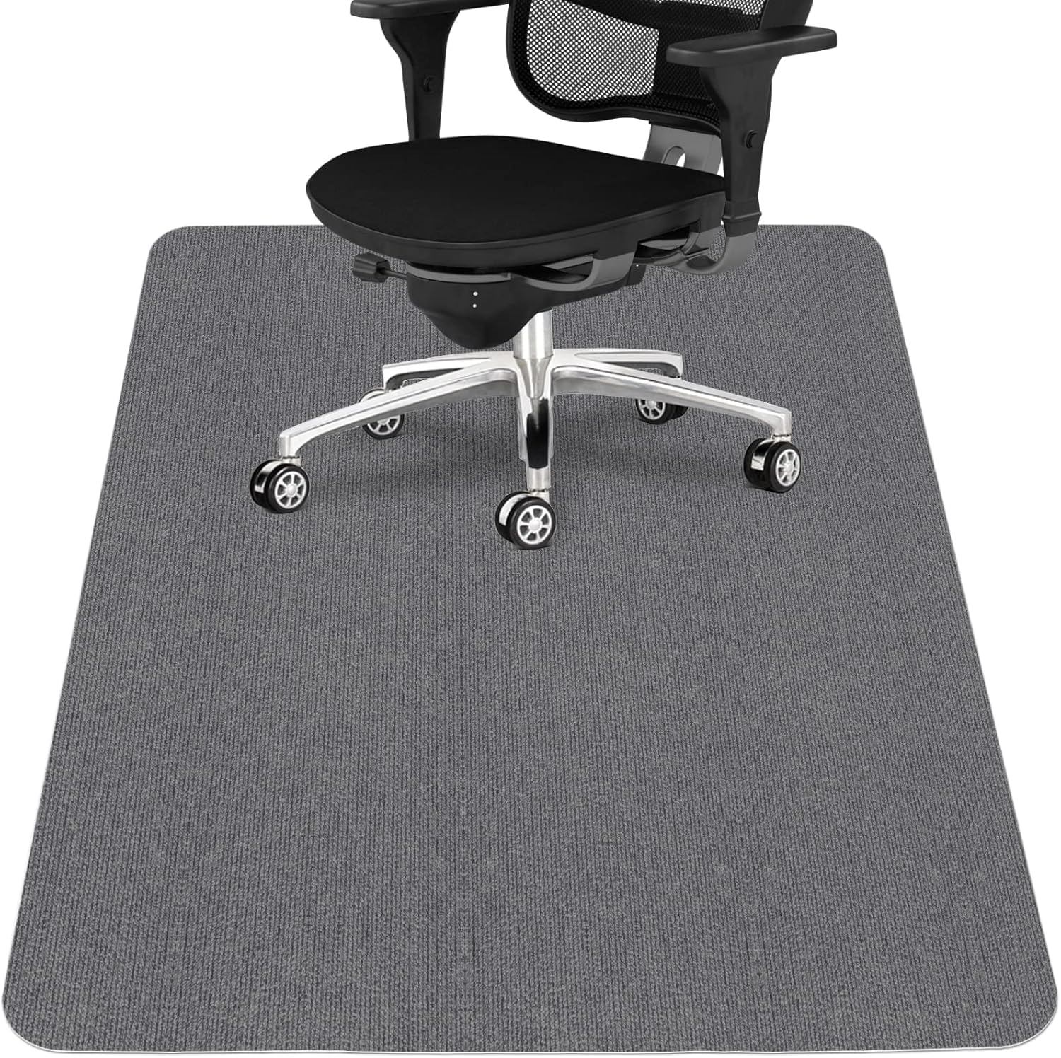 RUHIRA Office Chair Mat for Hardwood Floor, Computer Gaming Chair Mat, Office Chair Mat for Tile Floor, Large Floor Protector Rug, Anti-Slip, Easy to Clean, Size 120 x 90 CM (Pack of 1)