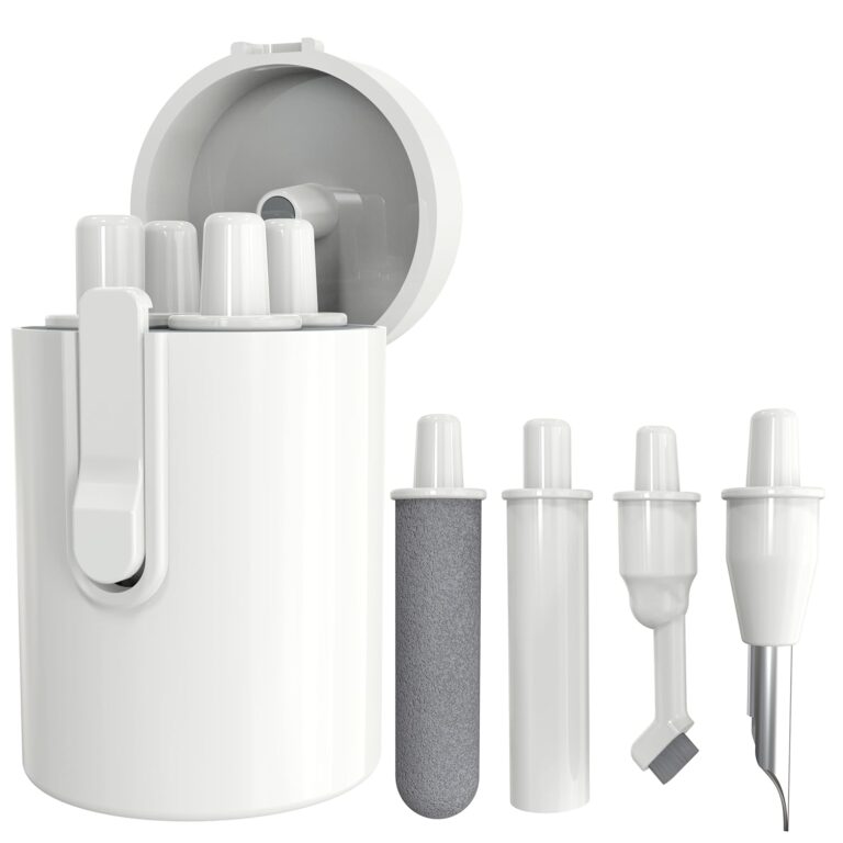 Sounce Cleaning Soft Brush 5 in 1 Multi Function Electronics Cleaning Kit, Gadget Cleaning Kit, Computer Cleaning Tools, Extension Rod, Cleaner for Earbuds, Earphone, Mobile Speakers & Jacks
