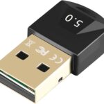 Swiztek USB Bluetooth Adapter for PC, 5.0 Bluetooth Dongle Receiver Supports Windows 10/8.1/7 for Desktop, Laptop, Mouse, Keyboard, Printers, Headsets, Speakers, PS4/ Xbox Controllers