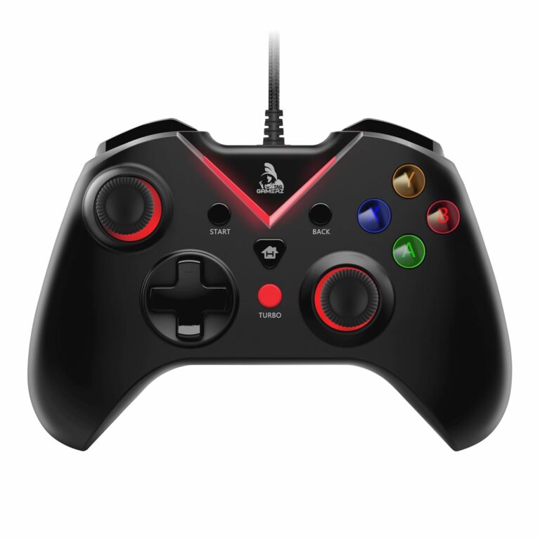 TAG Gamerz G1000 USB Wired Gamepad For PC/PS3, Pressure Sensitive Analog Triggers, Haptic feedback, Accurate Joystick, Game Controller With Ergonomic Design, Plug & Play Joypad, Supports Windows 10/11