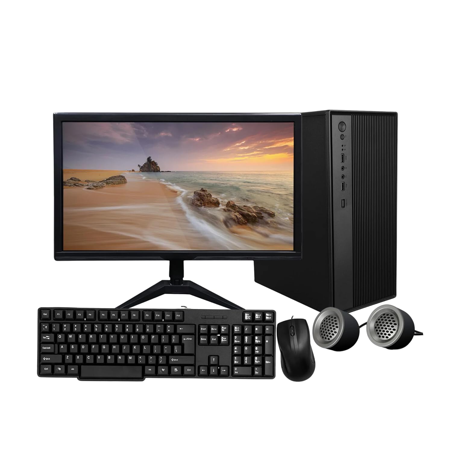 TECNICO Full Set Premium Business Desktop 20" HD All-in-One Computer Set, Intel i5 3rd Gen, 16 GB RAM, 512 GB SSD, 20" HD LED Monitor, Keyboard & Mouse, Speakers, WiFi, 2 Years Warranty
