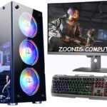 Zoonis Premium Gaming/Editing Desktop Complet Set, Core i7 4700/16GB RAM, 256GB SSD, 1TB HDD, 4GB GT-730 Graphics Card, RGB Keyboard & Mouse, 22 inch Full HD Monitor, Windows 10 Pro